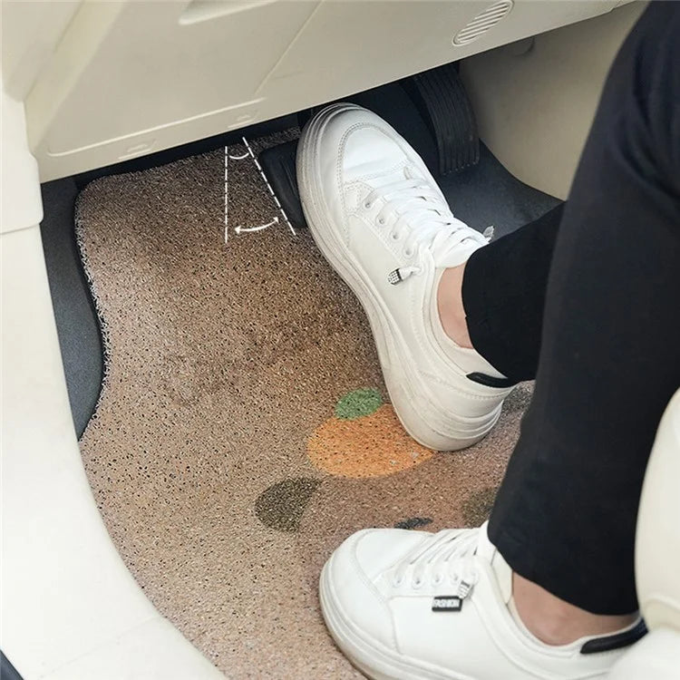 4Pcs / Set Vehicle Floor Protector Mats for Front and Rear Non-slip Wire Loop Car Interior Carpet