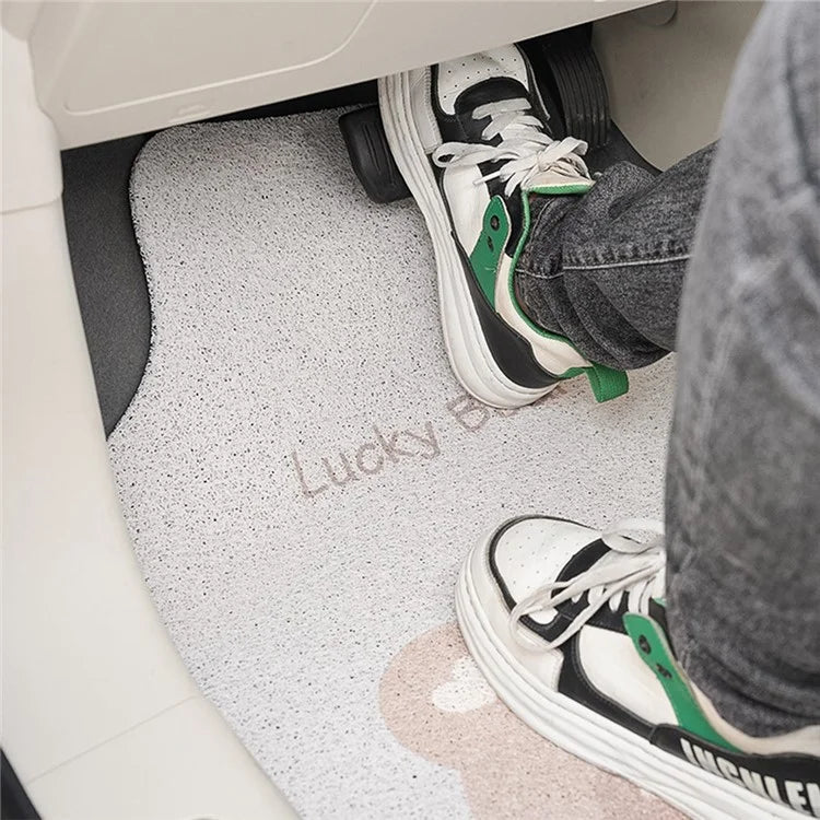 4Pcs / Set Vehicle Floor Protector Mats for Front and Rear Non-slip Wire Loop Car Interior Carpet