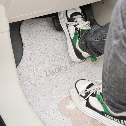 4Pcs / Set Vehicle Floor Protector Mats for Front and Rear Non-slip Wire Loop Car Interior Carpet