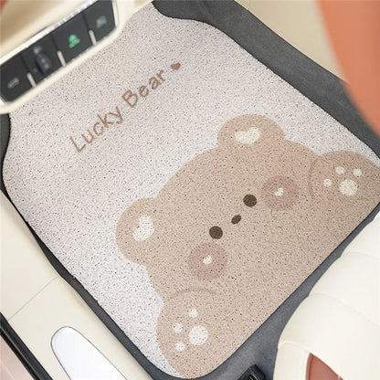 4Pcs / Set Vehicle Floor Protector Mats for Front and Rear Non-slip Wire Loop Car Interior Carpet