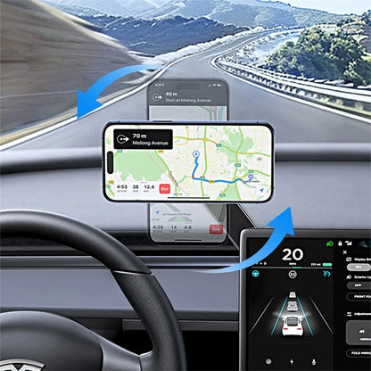 USAMS ZJ079 Magnetic Car Mount 180-degree Rotation Car Dashboard Phone Holder