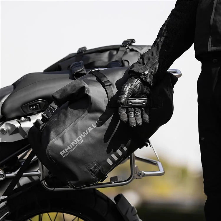 RHINOWALK MT1448 1 Pair 500D Polyester Motorbike Side Bag Motorcycle Pannier Storage Bag