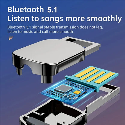 M02 Car Bluetooth Receiver Hands-Free Call Spring Cord 3.5mm AUX Car Audio System Wireless Adapter