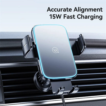 USAMS CD230 Wireless Car Charger Phone Mount Air Vent Cell Phone Holder