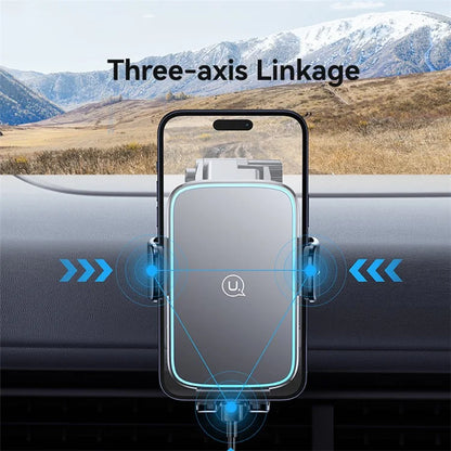 USAMS CD229 Wireless Car Charger Phone Mount Dashboard / Windshield Cell Phone Holder with Suction Cup