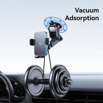USAMS CD229 Wireless Car Charger Phone Mount Dashboard / Windshield Cell Phone Holder with Suction Cup