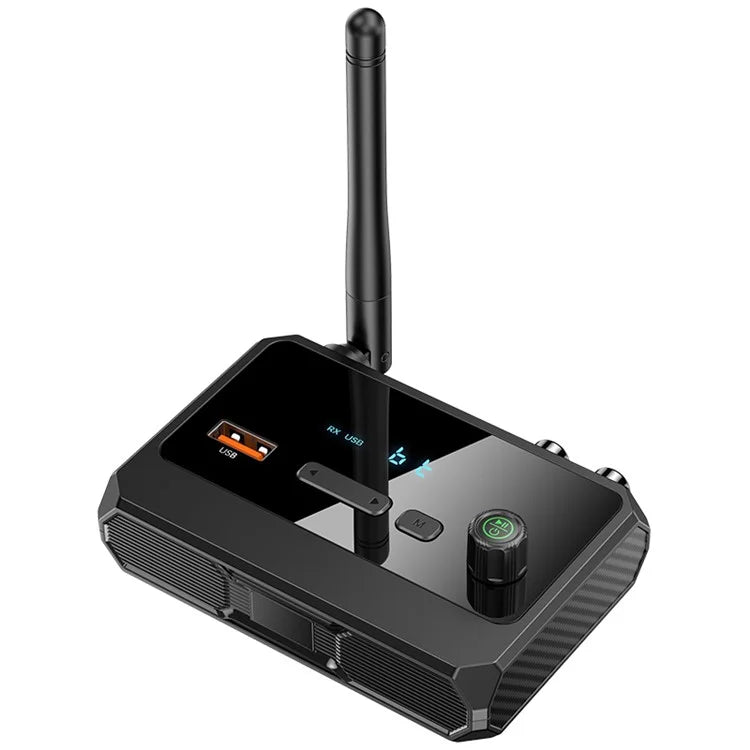 C36 Bluetooth 5.3 Audio Receiver Fiber-Optic Coaxial Adapter Supports USB-Disk Playback