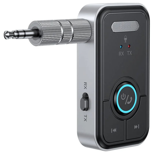 T67 Bluetooth 5.3 Wireless Adapter Hand-Free Call 3.5mm AUX Car Audio Speaker Receiver Transmitter