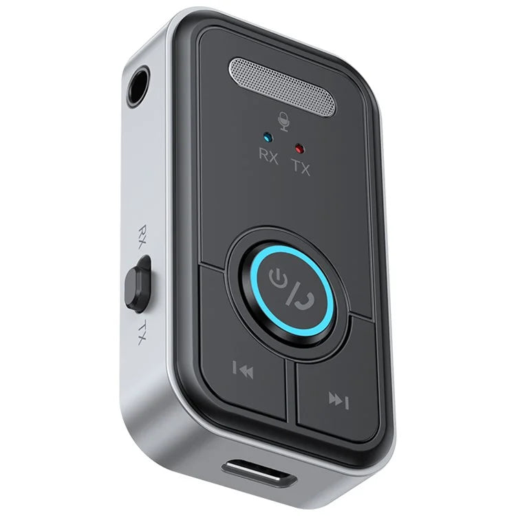 T67 Bluetooth 5.3 Wireless Adapter Hand-Free Call 3.5mm AUX Car Audio Speaker Receiver Transmitter