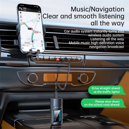 GT72 USB Wireless Audio Adapter LED Digital Display Bluetooth 5.4 Audio Receiver Transmitter