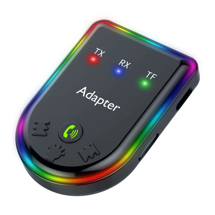 Q6 Portable Mini 2-in-1 Bluetooth 5.3 MP3 Player Car Audio Adapter Support Receiver / Transmitter