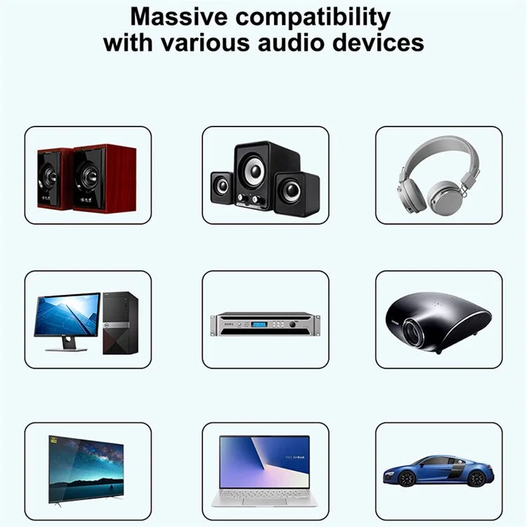 Q6 Portable Mini 2-in-1 Bluetooth 5.3 MP3 Player Car Audio Adapter Support Receiver / Transmitter