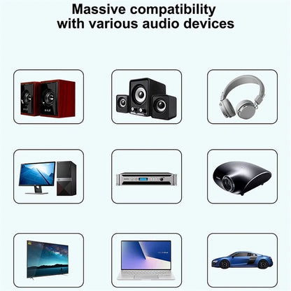 Q6 Portable Mini 2-in-1 Bluetooth 5.3 MP3 Player Car Audio Adapter Support Receiver / Transmitter