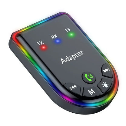 Q4 2-in-1 TX / RX Adapter Bluetooth 5.3 Car MP3 Player with Light