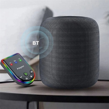 Q4 2-in-1 TX / RX Adapter Bluetooth 5.3 Car MP3 Player with Light