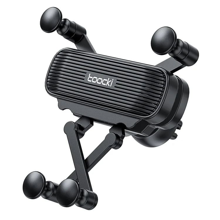 TOOCKI TQ-ZJ04 Gravity Sensing Car Air Outlet Clip Phone Holder Bracket