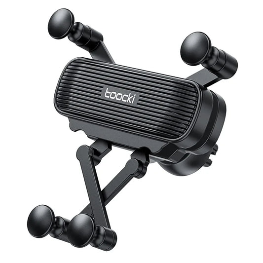 TOOCKI TQ-ZJ04 Gravity Sensing Car Air Outlet Clip Phone Holder Bracket