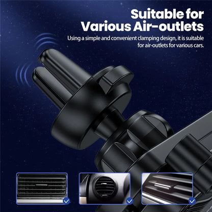 TOOCKI TQ-ZJ04 Gravity Sensing Car Air Outlet Clip Phone Holder Bracket