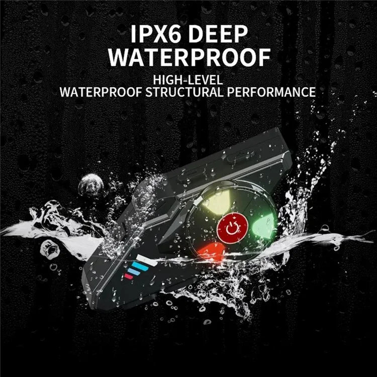 Y60 Motorcycle Bluetooth Headset Waterproof Helmet Speakers Noise Cancellation / FM Radio