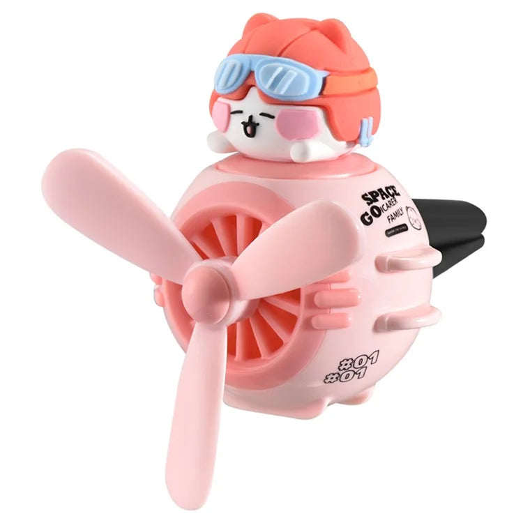 ICARER FAMILY Cartoon Animal Aircraft Car Aromatherapy Air Outlet Clip Air Freshener