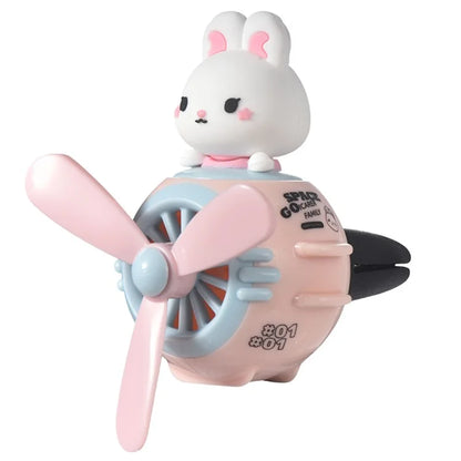 ICARER FAMILY Cartoon Animal Aircraft Car Aromatherapy Air Outlet Clip Air Freshener