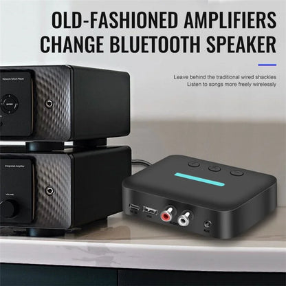 T88 5.3 Bluetooth Audio Receiver Adapter NFC Wireless Bluetooth Extender 3.5mm AUX Speaker