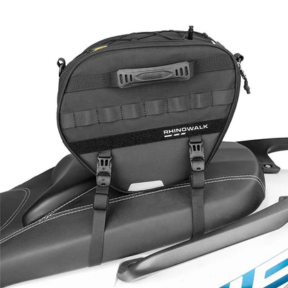 RHINOWALK MTR5001 Motorcycle Seat Front Storage Bag Polyester Motorbike Tail Pannier Pack