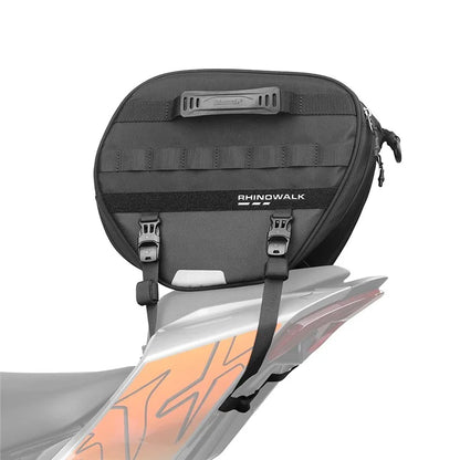 RHINOWALK MTR5001 Motorcycle Seat Front Storage Bag Polyester Motorbike Tail Pannier Pack