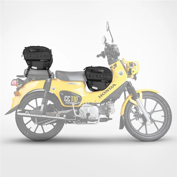 RHINOWALK MTR5001 Motorcycle Seat Front Storage Bag Polyester Motorbike Tail Pannier Pack