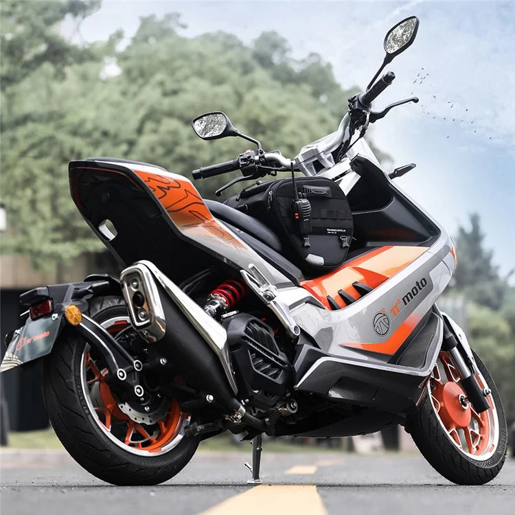 RHINOWALK MTR5001 Motorcycle Seat Front Storage Bag Polyester Motorbike Tail Pannier Pack