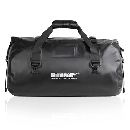 RHINOWALK MT20450BK 45L Waterproof Motorcycle Tail Bag Rear Seat Pouch with Shoulder Strap