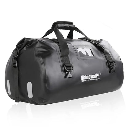 RHINOWALK MT20450BK 45L Waterproof Motorcycle Tail Bag Rear Seat Pouch with Shoulder Strap