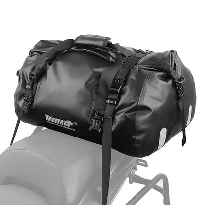 RHINOWALK MT20450BK 45L Waterproof Motorcycle Tail Bag Rear Seat Pouch with Shoulder Strap