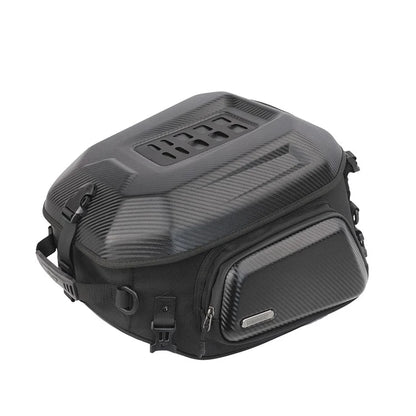 RHINOWALK MT2335 23L-35L Expandable Hardshell Motorcycle Tail Bag Polyester Backpack Shoulders Bag