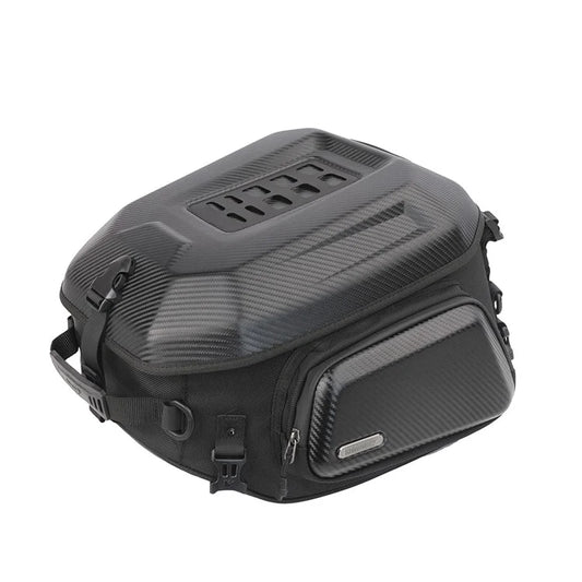 RHINOWALK MT2335 23L-35L Expandable Hardshell Motorcycle Tail Bag Polyester Backpack Shoulders Bag
