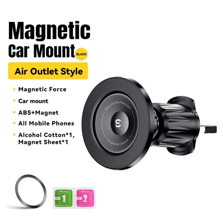 ESSAGER ES-ZJ27 Universal Magnetic Car Air Vent Phone Holder 360 Degrees Rotatable Cellphone Bracket