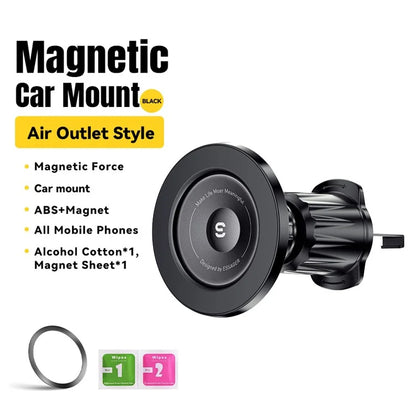 ESSAGER ES-ZJ27 Universal Magnetic Car Air Vent Phone Holder 360 Degrees Rotatable Cellphone Bracket