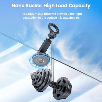 TOOCKI TQ-ZJ22 Car Phone Holder Suction Cup Bracket Magnetic Adsorption Cellphone Stand