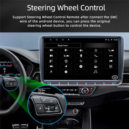 RH-753C For Golf MK5 / Polo / Passat / Jetta 2G+32G 9-inch HD Vehicle Player Car FM Radio Offline Map Multimedia Player