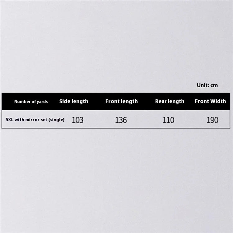 Men Women Electric Bike Motorcycle Raincoat Windproof Waterproof Rainwear with Rearview Mirror Cover, 5XL