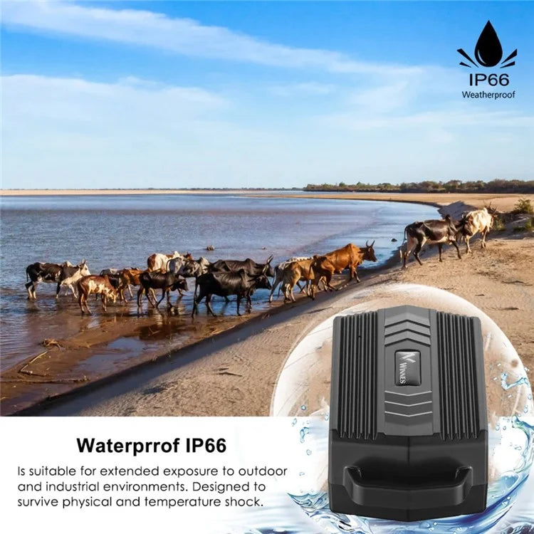 WINNES TK935 Waterproof GPS Tracker Real Time Tracking Locator with Collar (Non-Magnetic)