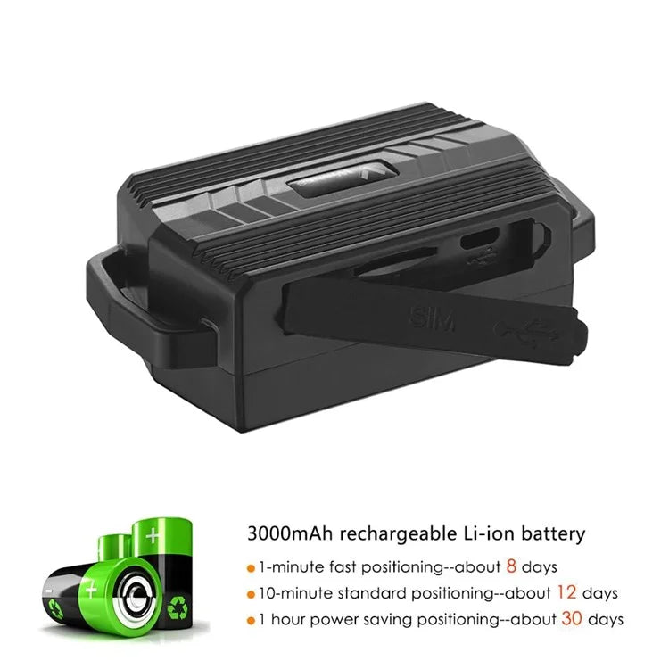 WINNES TK935 Waterproof GPS Tracker Real Time Tracking Locator with Collar (Non-Magnetic)