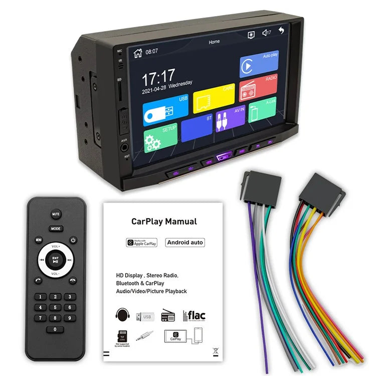 L2 Car MP5 Player 7-inch FM Car Radio Bluetooth Multimedia Support Mirror Link