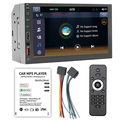 X2S Bluetooth Car Stereo 7 Inch Car MP5 Player Multimedia FM Radio Receiver Support Reversing Image