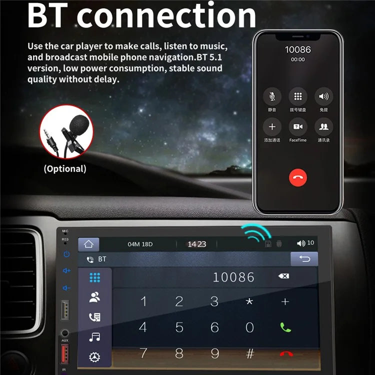 X2S Bluetooth Car Stereo 7 Inch Car MP5 Player Multimedia FM Radio Receiver Support Reversing Image