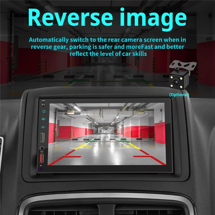 X2S Bluetooth Car Stereo 7 Inch Car MP5 Player Multimedia FM Radio Receiver Support Reversing Image