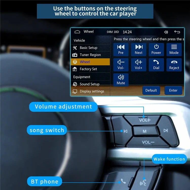 X2S Bluetooth Car Stereo 7 Inch Car MP5 Player Multimedia FM Radio Receiver Support Reversing Image