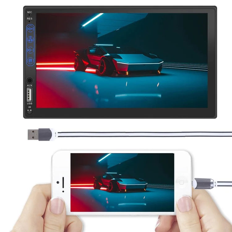 L1 7-inch Car Audio Receiver Bluetooth FM MP5 Player Supports Mirror Link for iOS / Android