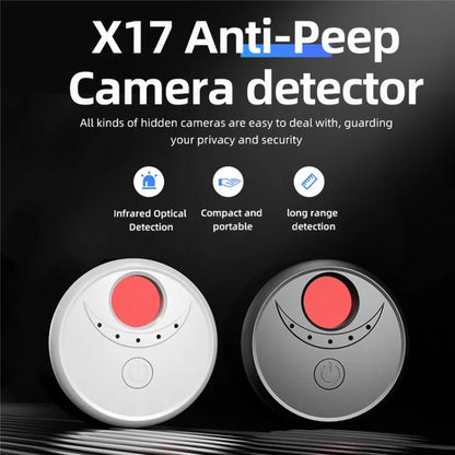 X17 Anti-Peep Camera Detector 4 AI Infrared Lamp Beads Camera Finder Portable GPS Car Signal Location Detector
