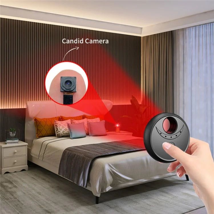 X17 Anti-Peep Camera Detector 4 AI Infrared Lamp Beads Camera Finder Portable GPS Car Signal Location Detector